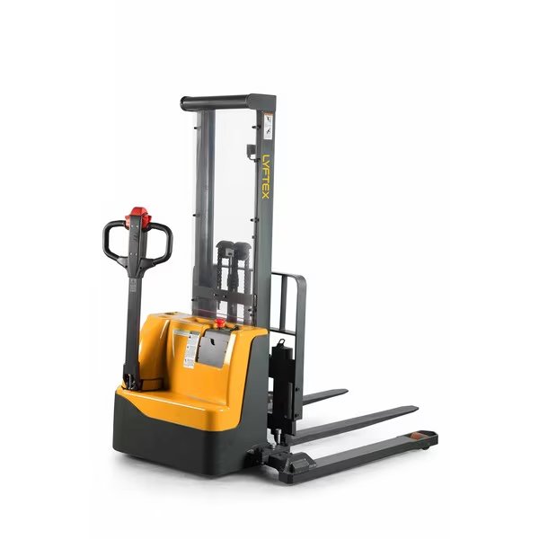 ELECTRIC STRADDLE-LEG STACKER, MAX LIFT HEIGHT: 63